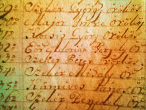 1767-es felmérésben Szekér család névvel